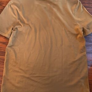 Lululemon Curved Hem Cotton Tee Tan Shirt